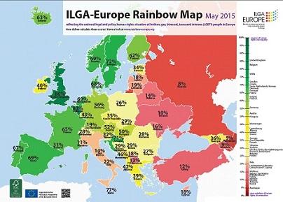 ILGA-Europe Rainbow Map 2015 - klein