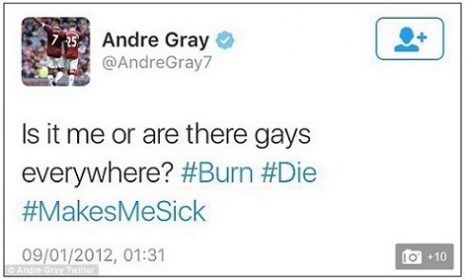 andre-gray-homofobe-tweet-klein